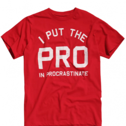 i put the pro in procrastination shirt